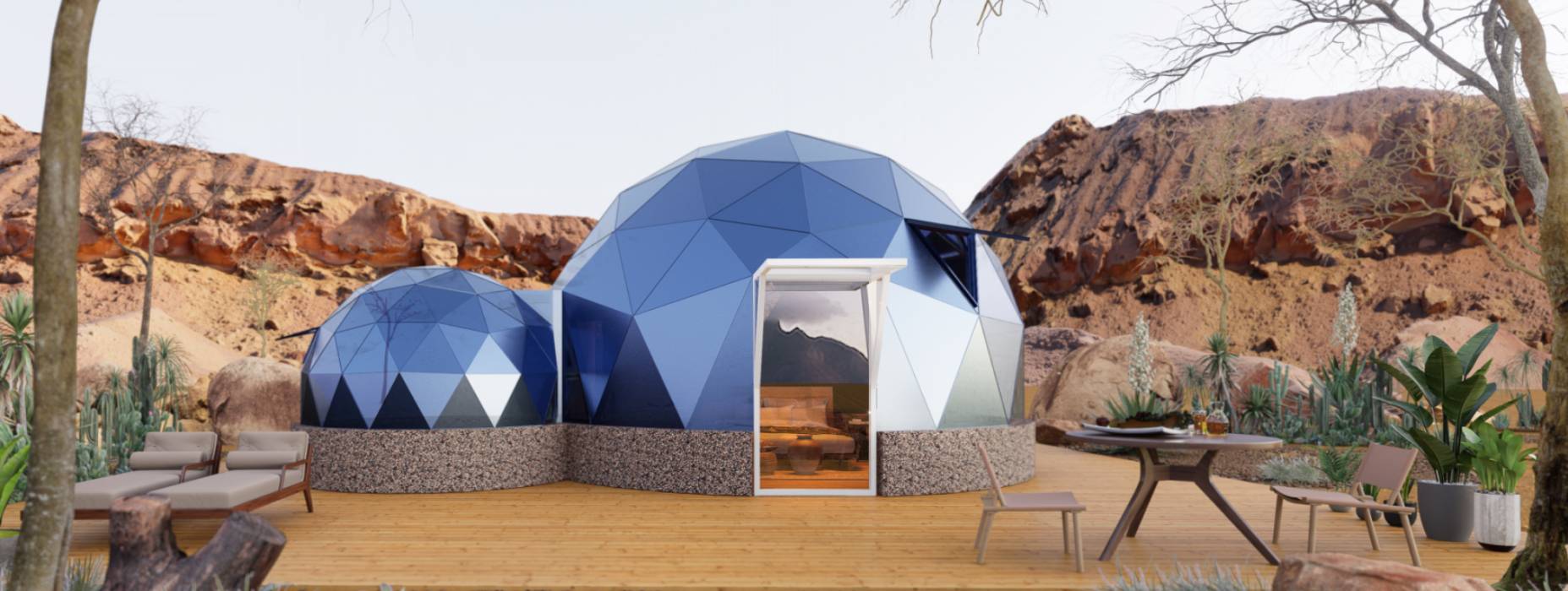 长阳县球形智能光伏玻璃星空房